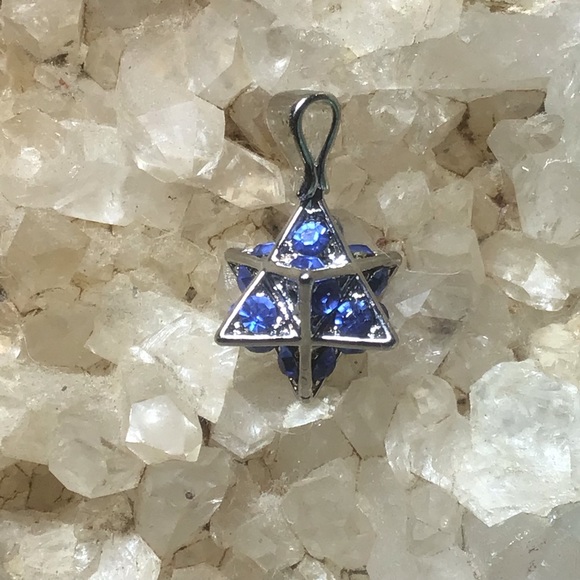 Merkaba Star Tetrahedron Sacred Geometry pendant for necklace - Picture 1 of 3